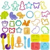 Dough Play Tools for Kids Dough Accessories Molds Dinosaur Fruit Roller Cutter Scissor Playdough Clay Mold Children DIY Toys 1