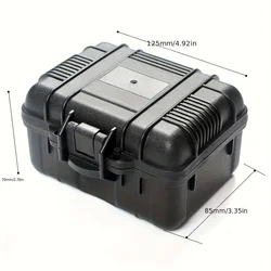 Compact Shockproof & Dustproof Outdoor Equipment Safety Box (Black)