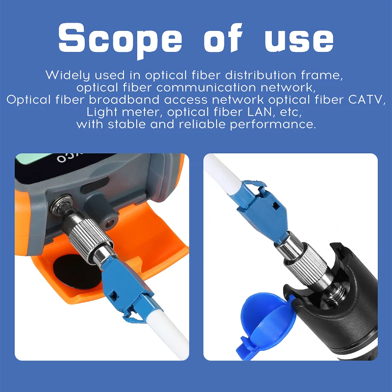 【High Cost-Performance】 Fiber Optic Adapter Single Mode LC/UPC Optical power meter Visual fault locator Tester Connector Adapter.