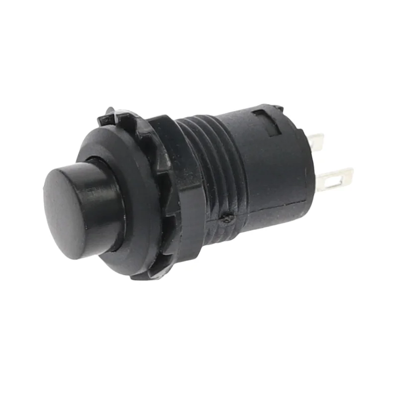 Interruptor de botón de bloqueo de 12mm, interruptor de botón fijo mantenido, botón de bloqueo automático