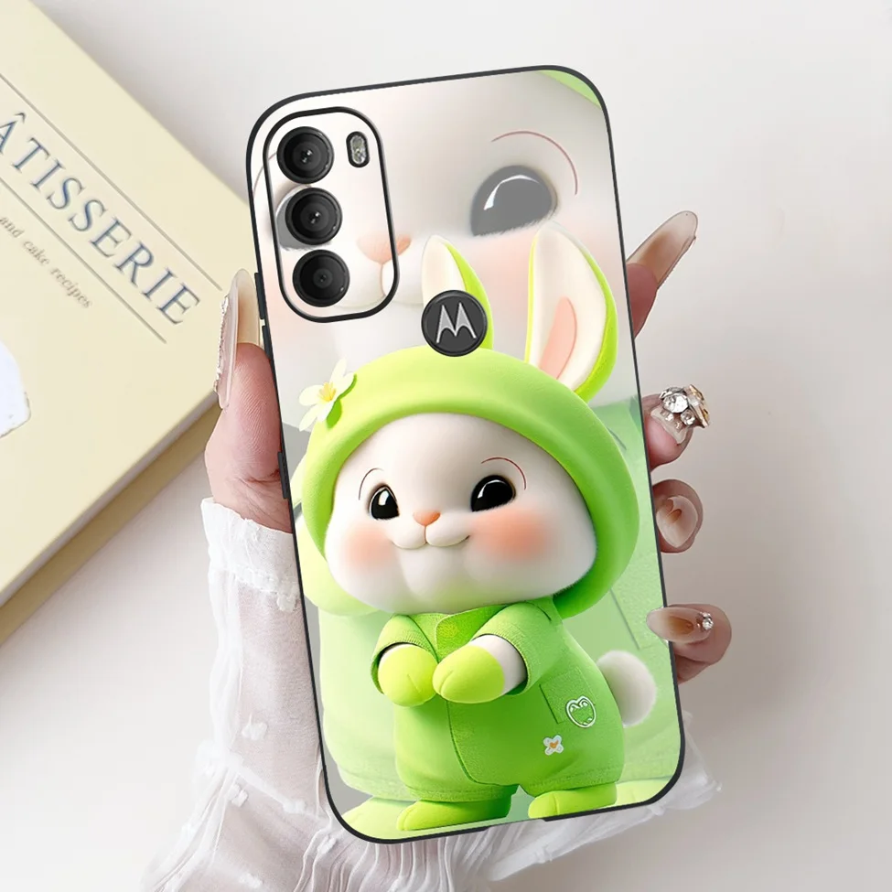 Luxury Cute Cartoon Cat Shockproof Silicone Phone Case - 6.4 Fashionable Back Cover