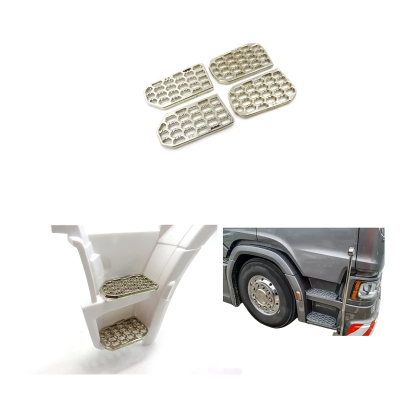 

Simulated Footrest/Metal Pedal for 1/14 Rc Truck Tamiya Tractor Trailer 770s 56368 Remote Control Car Upgrade Accessories