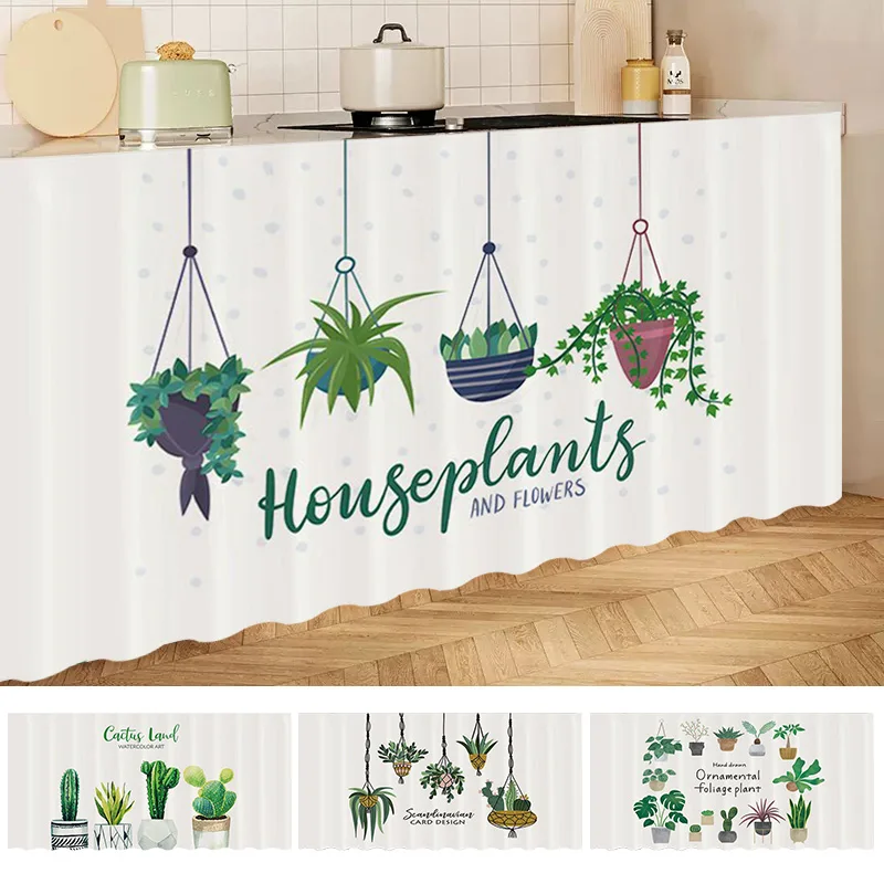Cabinet Curtain Non Perforated Kitchen Dust Covering Cloth Decorative Wardrobes