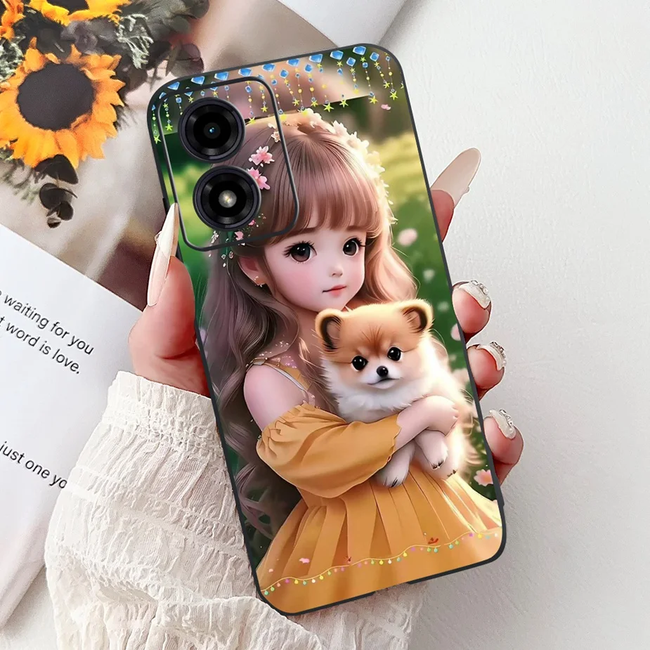 Cute Cat Fashion Painted Soft Silicone Phone Case Cover - Stylish Protective s Bag