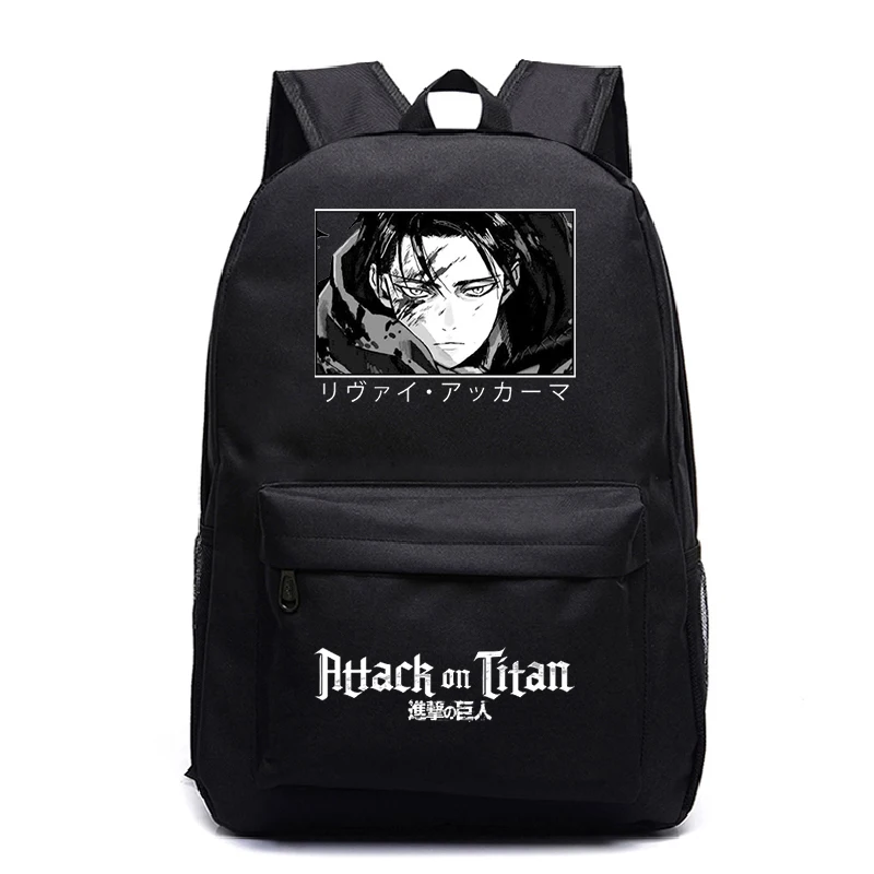 

Anime Eren Yeager School Bag Attack on Titan Harajuku Backpack Women Men Casual Travel Backpack Boys Girls Bookbag Laptop Bags