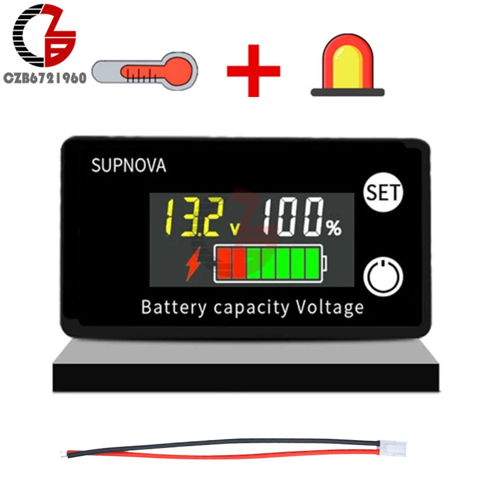 Battery Capacity Indicator Voltmeter 12v Battery Indicator Meter