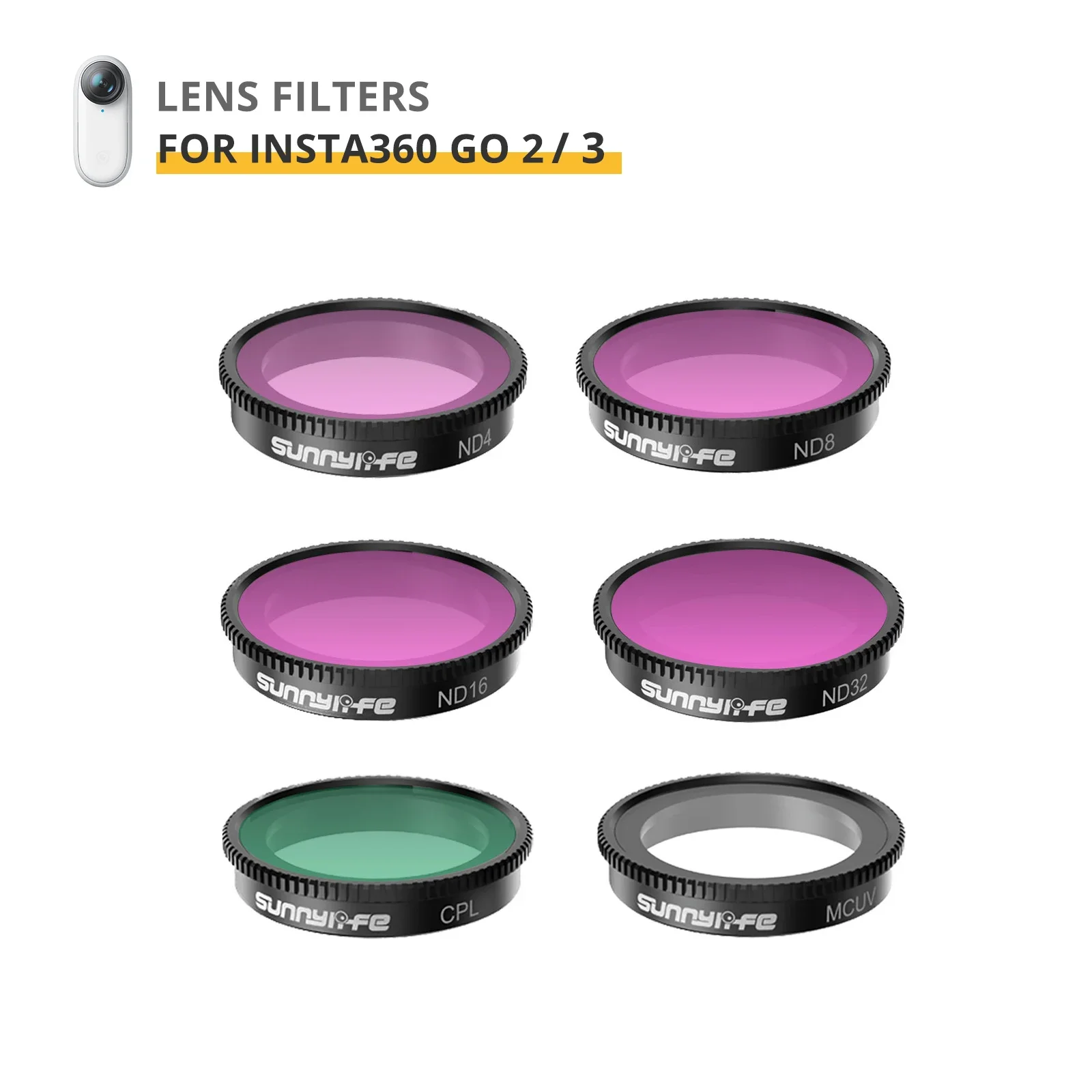 CameraFiltersforInsta360GO3GO2NDCPLUVLENSFILTERSND81632