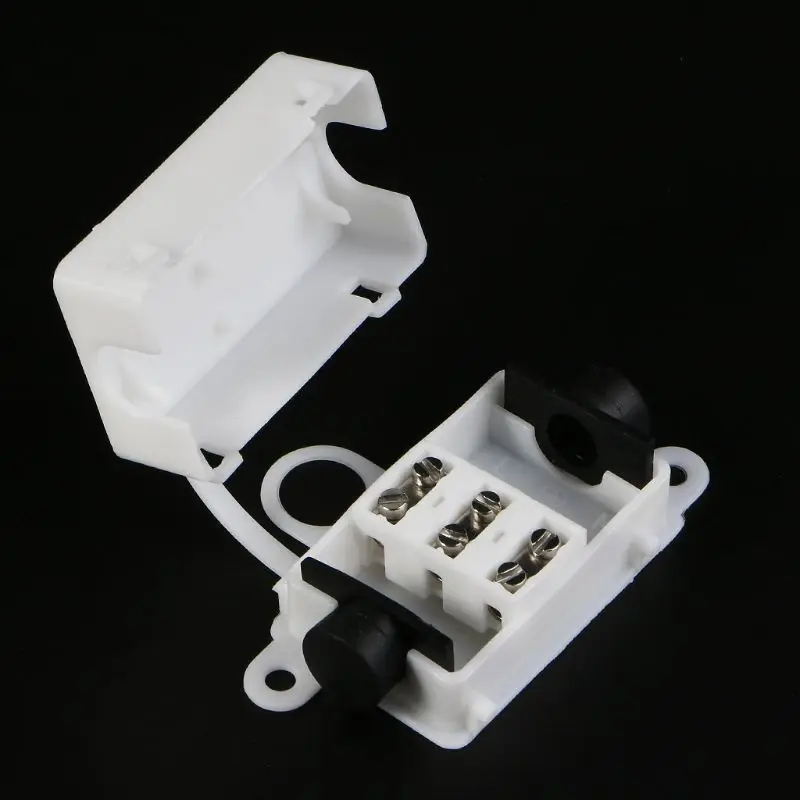 9A 250V 3 Pin IP44 Waterproof Electrical Cable Wire Connector Junction Box Dropship