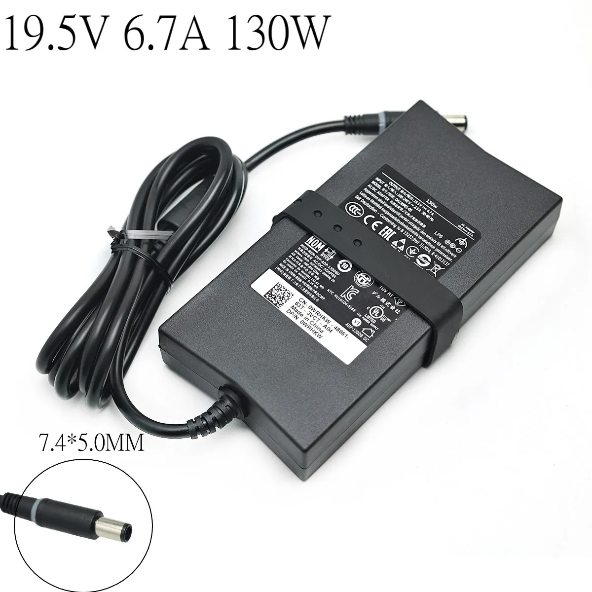 

AC Adapter 19.5V 6.7A 130W Laptop Charger For Dell Lnspiron 15 5576 5577 7557 7559 7566 7567 17R N7110 XPS Gen 2 PA-4E P60F002