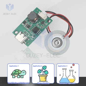 DC5V USB Ultrasonic Spray Humidifier Atomizer Drive Module Ultrasonic Humidifier DIY Kits Fogger Type-C Mini Oscillating