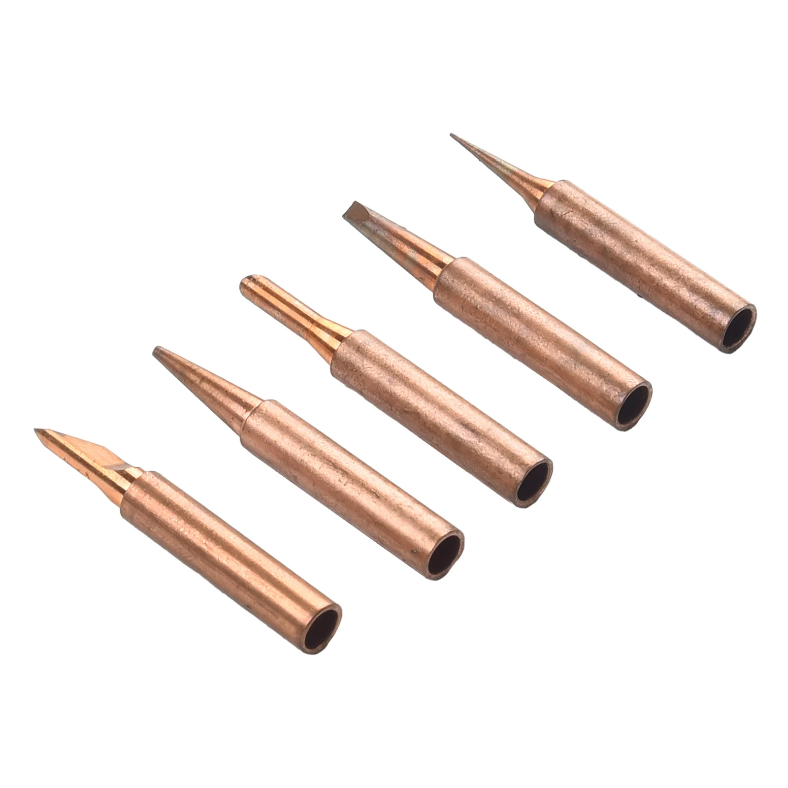 Brand New Durable High Quality Useful Practical Soldering Iron Tips Professional Set Fittings Gold I+B+K+3C+2.4D