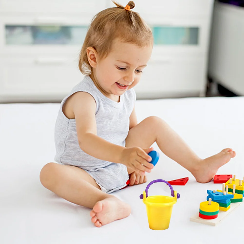 10 Pcs Mini Buckets for Crafts Beach