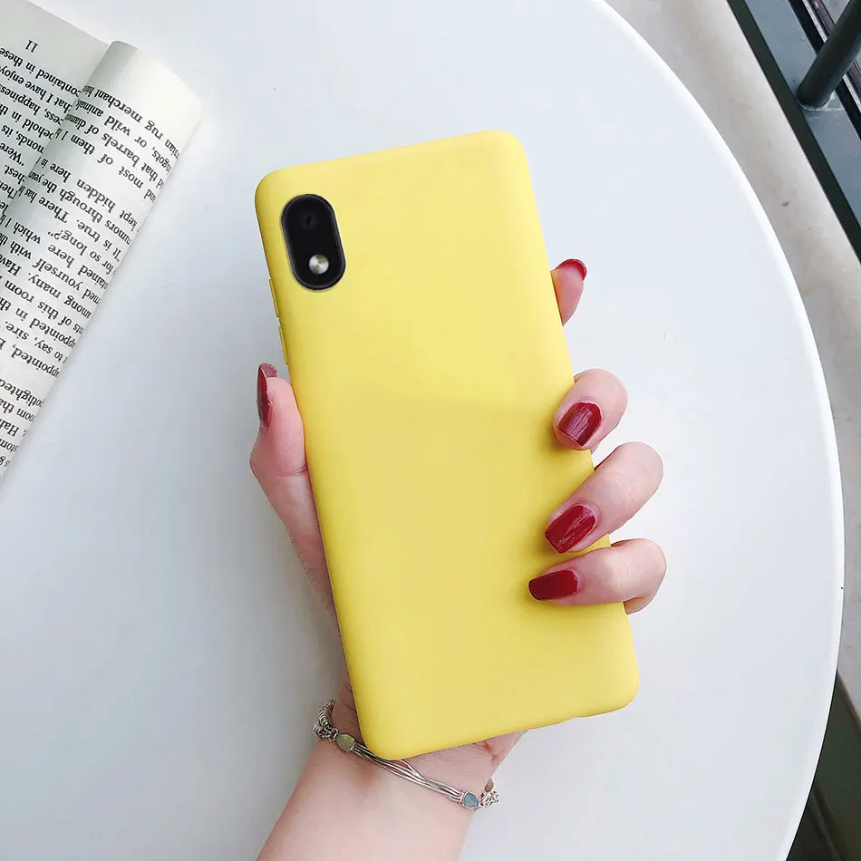 Sleek Black Matte Silicone TPU Phone Case