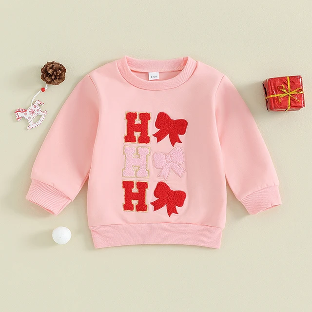 Ho Ho Ho Weihnachts Sweatshirt Rosa