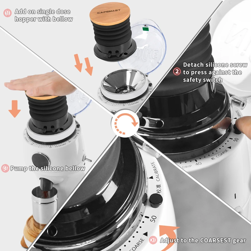 Baratza Encore Esp Hopper Bellow CAFEMASY Silicone Coffee Hopper