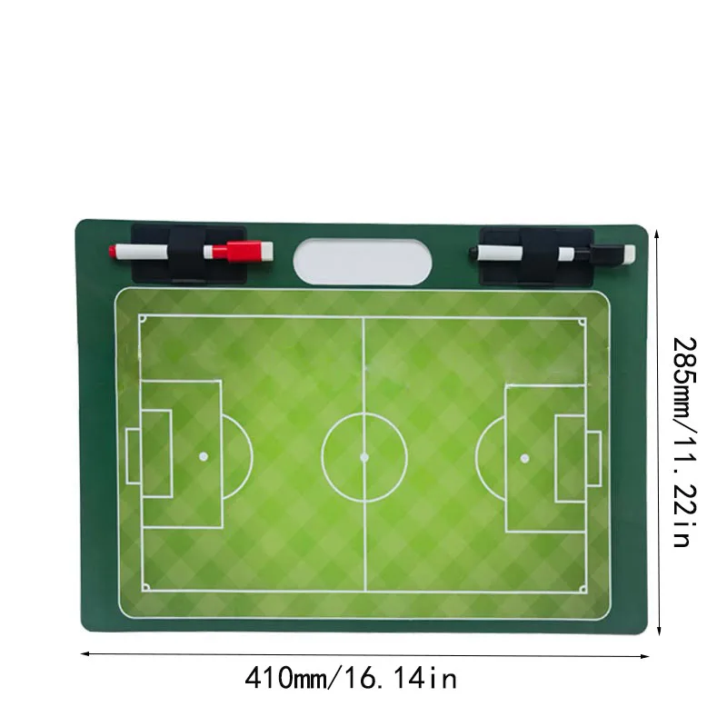 Football Coaching BoardDry Erases Board for Coaches with 2 Markers Double-Sided Full Half Court Tactic Board