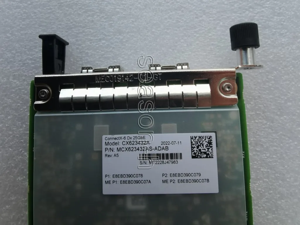 MELLANOX MCX623432AS-ADAB CONNECTX-6 네트워크 카드, DX EN 어댑터 25G