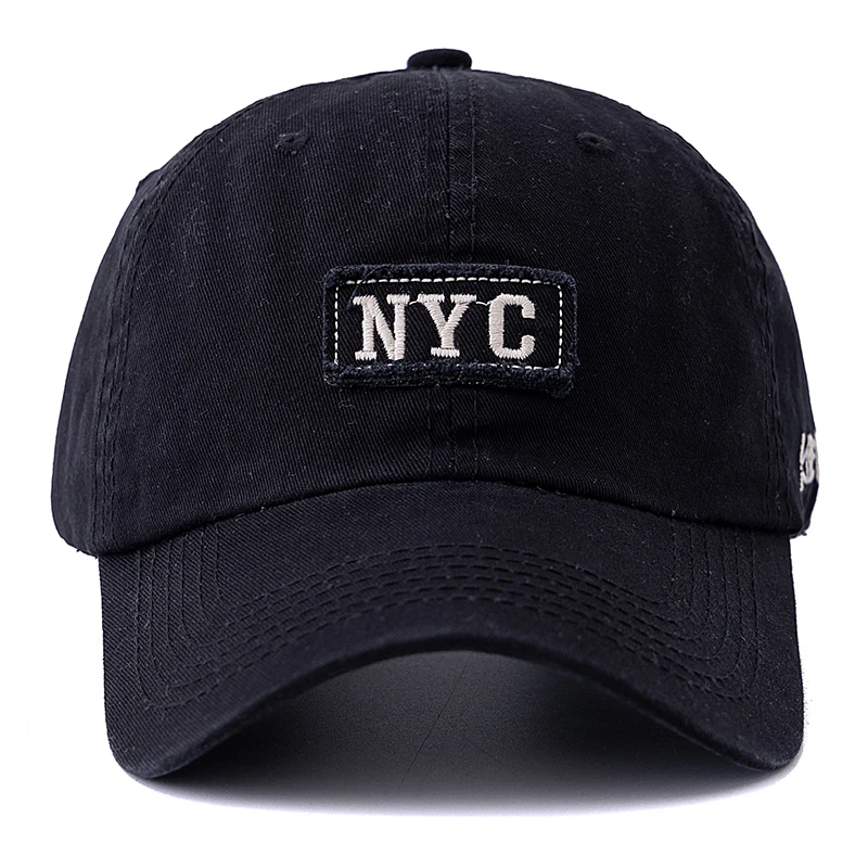 Hot Sale Unisex Washed Cotton NYC Embroidery Baseball Cap Outdoor Casual Rich Color Shading Sun Dad Hat For Women And Men