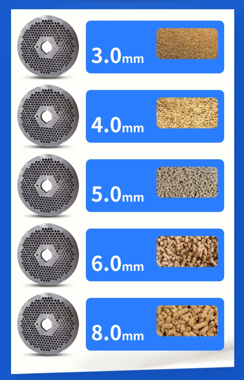 4.0kw Pellet Press Animal Feed Wood Pellet Mill Biomass Machine 220v 380V