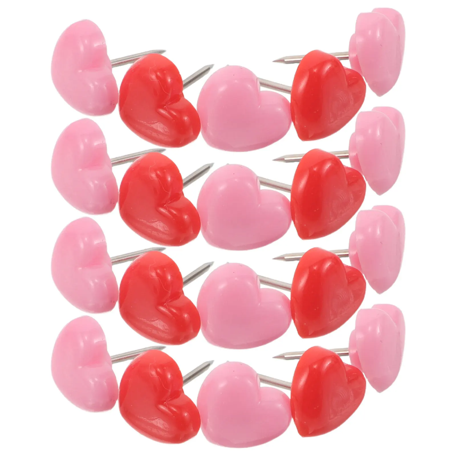 150Pcs 핑크 하트 푸시 핀 장 플랫 헤드 압정, 게시판, 코르크 보드, 사무실, 학교, 벽, 사진 디스플레이용