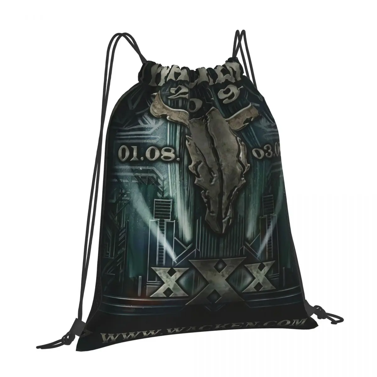 

Wacken Open Air Festival Galaxy-Themed Drawstring Bags Cosmic Enthusiasts Great School Camping Trips Canvas