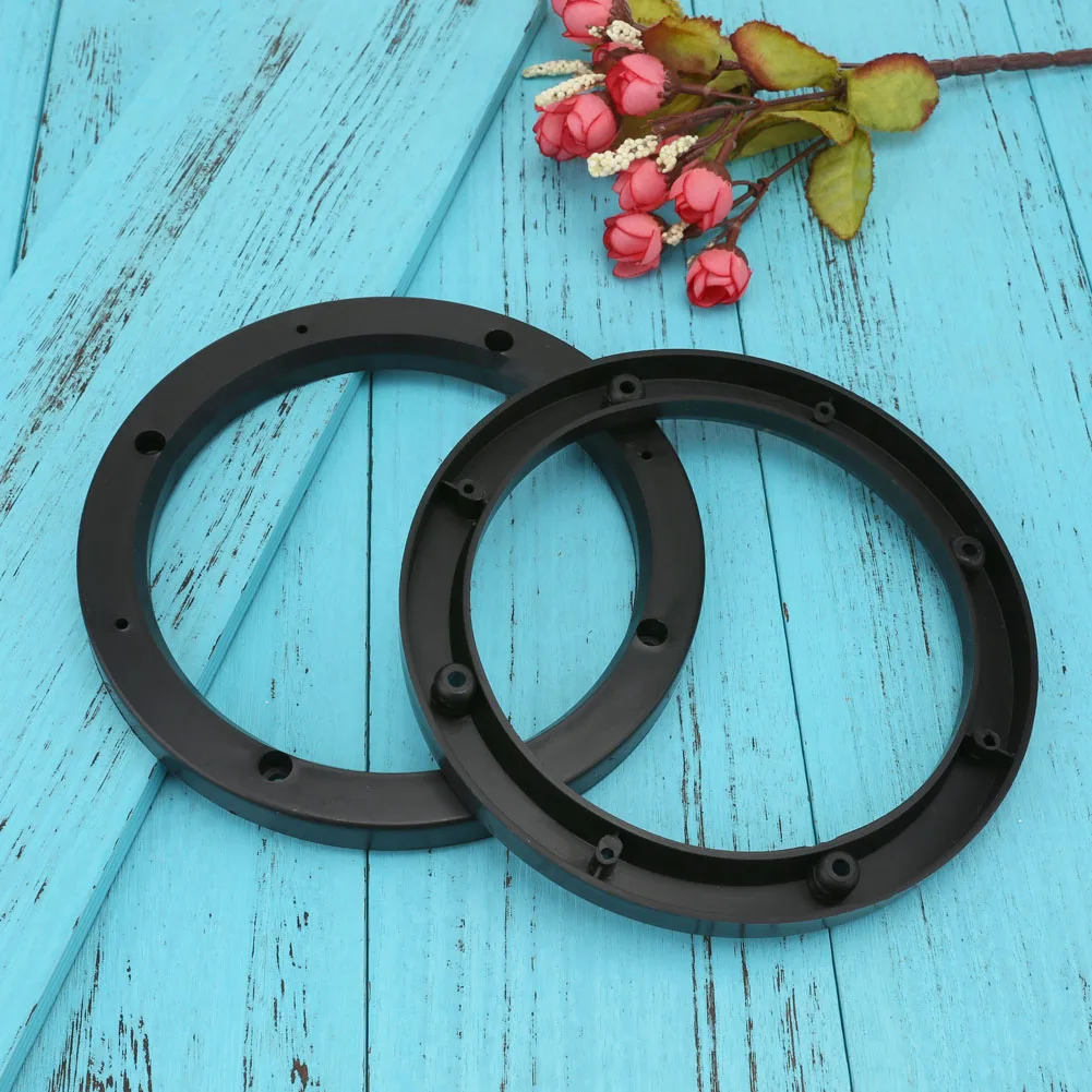 2Pcs Speaker Spacer Pad Adapter 6.5 Inch Plastic Fitting Audio Anti-Slip Autoradio Speaker Pakking Spacers for Auto Accessoires