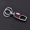 1Pc Double Switch Keychain Metal 360 Degrees Rotatable Key Holder Rings Buckle Fashion Men's Luxury Car Keyring Decorative Hooks 3