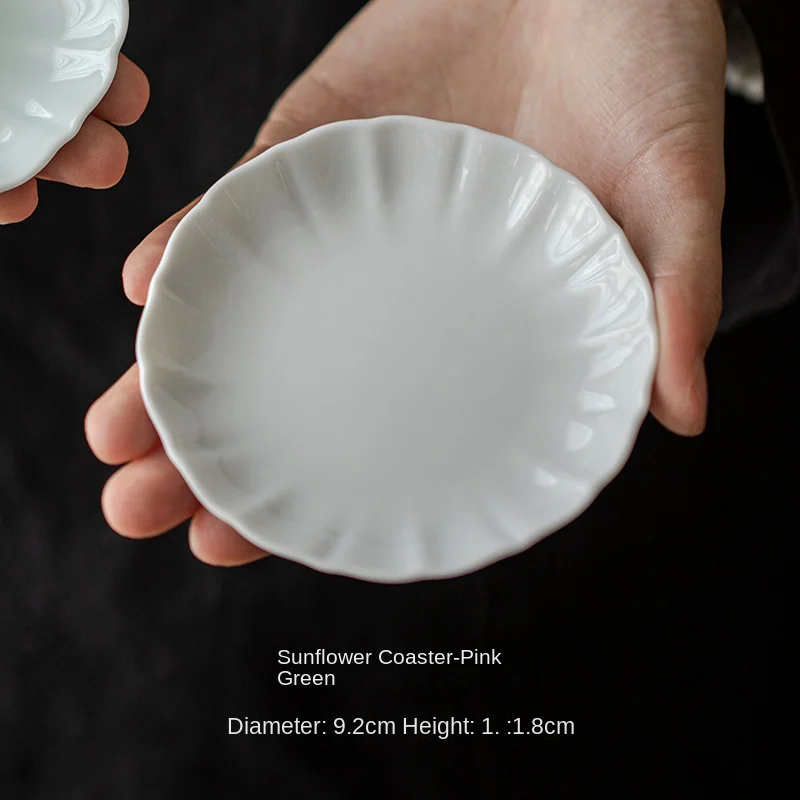2pcs white coasters