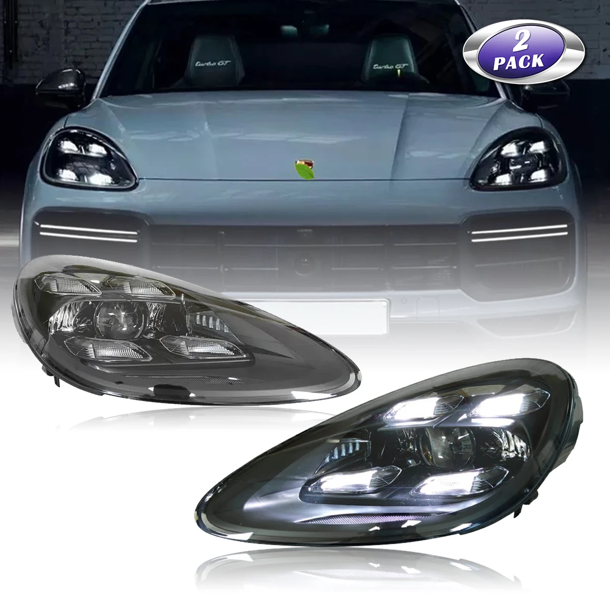 

Car Lights LED Head Lamps For Porsche Cayenne 958.1 958.2 2011-2018 Upgrade 2020 Matrix Laser headlights