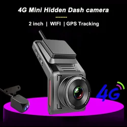 Mini caméra de tableau de bord 4G Full HD 1080P, 2.0 pouces, avec moniteur à distance, suivi GPS et moniteur de stationnement 24H 
