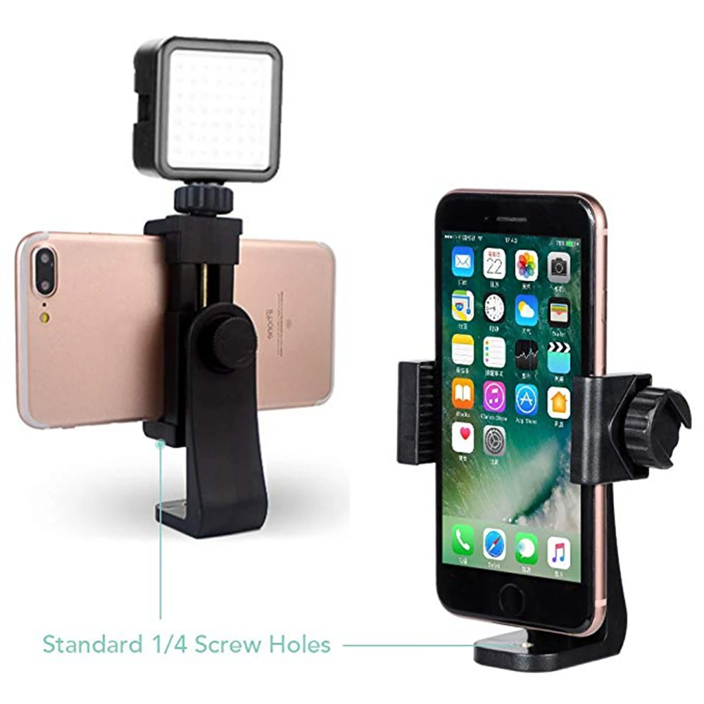 Accessori per la riprese di vlog fotografici, supporto portatile per treppiede, clip per cellulare per tutti gli smartphone e treppiedi, trasmissione in diretta da scrivania dell'ufficio - immagine 5