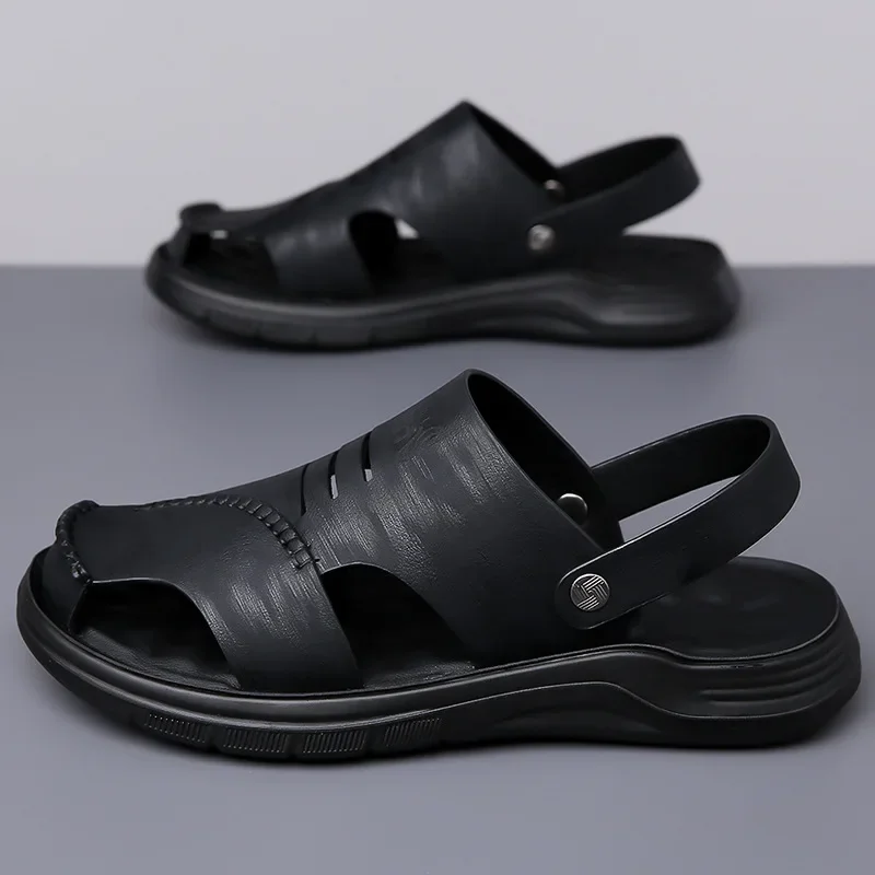 صنادل جلدية للرجال صيف جديد ستار رئيس نقار الخشب ا...