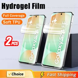 Hydrogel Film Screen Protector - 2 - Pack HD Soft Protective Films - 2 Pieces (S24 FE)