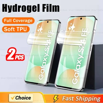 Per Samsung Galaxy S24 FE Pellicola idrogel 2 pezzi Protezione schermo Samsung S24 FE HD Pellicole protettive morbide Non in vetro Samsung S24FE 5G