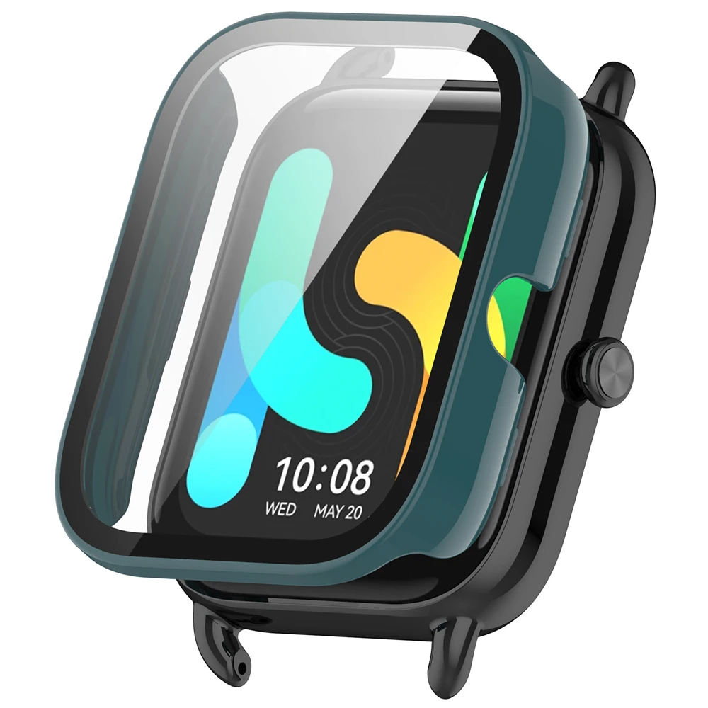 Durable One-Piece Watch Case with Tempered Glass Screen Protector