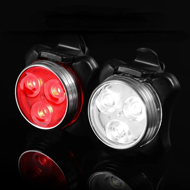 

New Outdoor Mountain Bike USB Charging Light Bicycle Headlight Warning Light Red And White Bicycle Taillight Bike Accessories