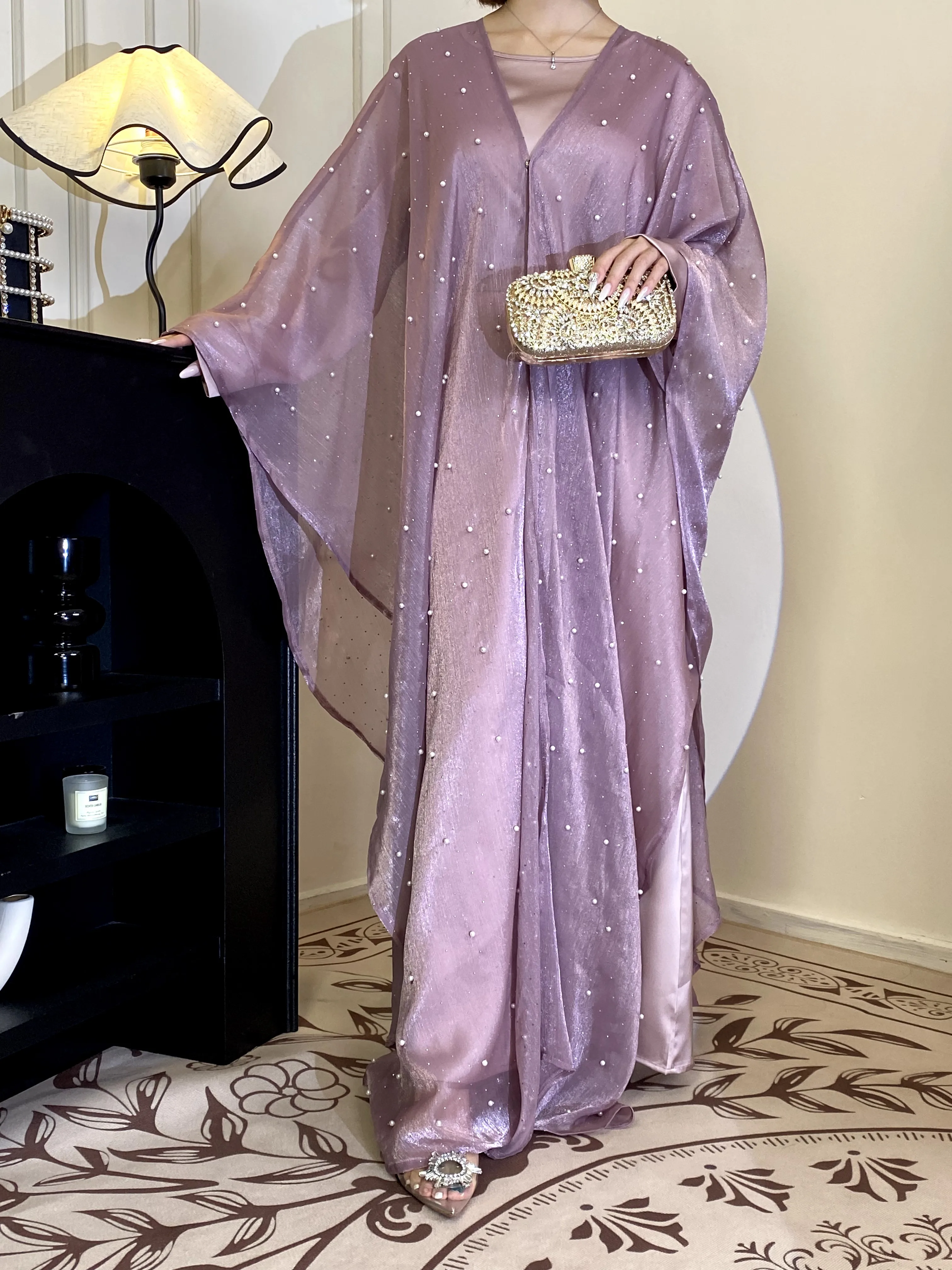 عباية نسائية إسلامية عبر الحدود، عباية بسيطة، تنور...