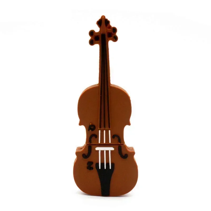 JASTER Cute Musical Instrument USB Flash Drive - Fun Cartoon Guitar & Violin Design, High Speed Memory Stick, Multiple Storage Capacities