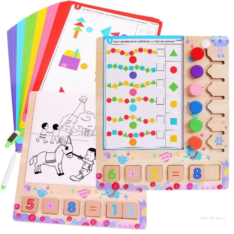 

Toddler Puzzles Math Learning Sorting for Kids Educational Toy