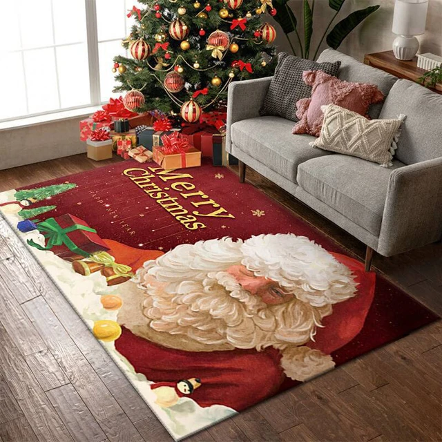 Chrismas Bedroom Entry Mat, Entry Floor Mat, Crystal Velvet