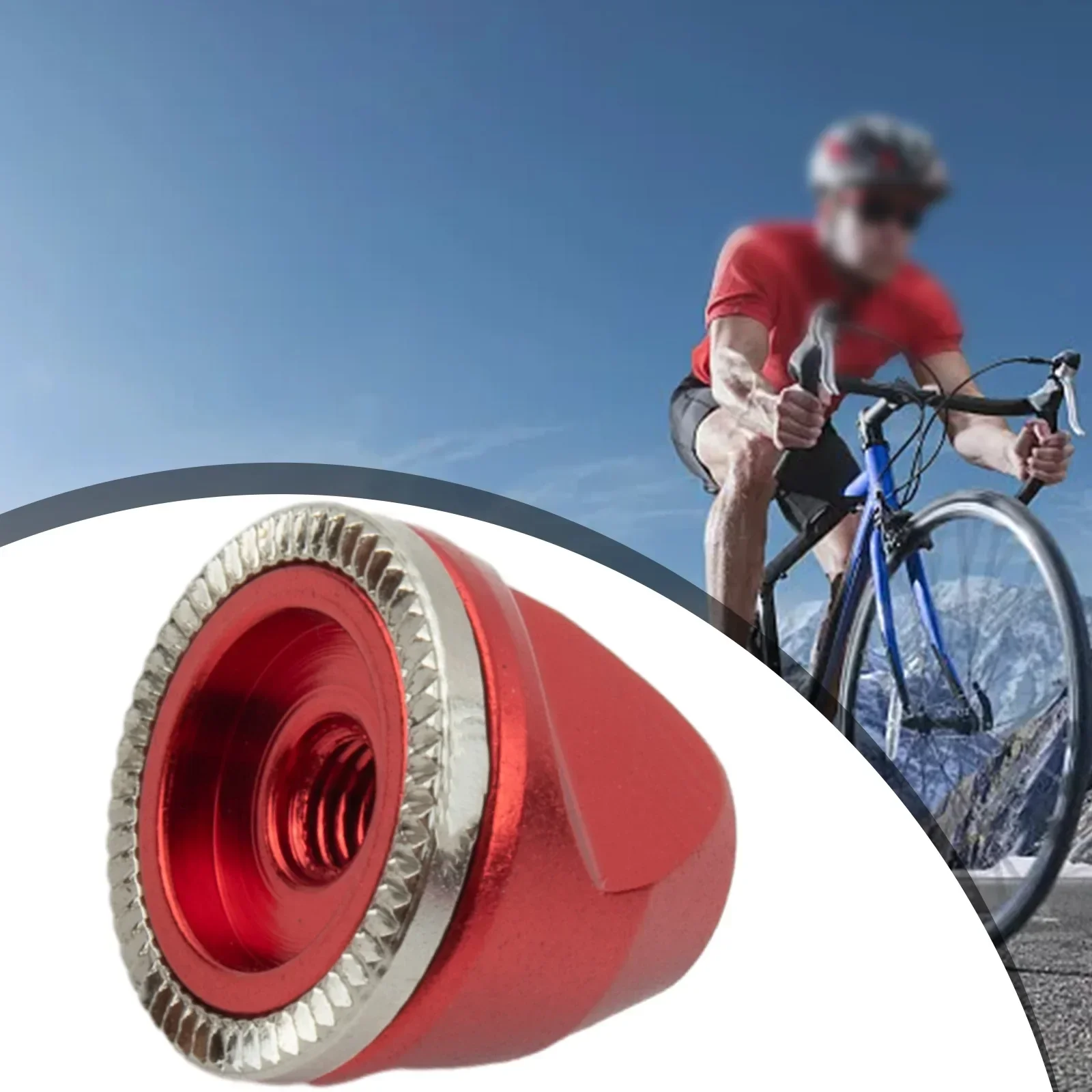 Mountain Bike Quick Release Lever Nut Bicycle Hub M5 Wheel Screw Anti-Slip Nut Shaft Hub Protection Cap For Fixed Gear Road Bike
