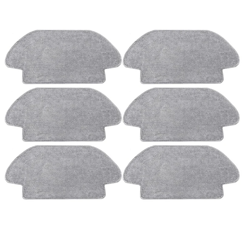 

Pack Of 6 Wipes For Xiaomi Mi Robot Vacuum Mop 2S / S12 / Mop P/Mop Pro Microfibre Mop Pad Washable Mop Cloth Parts Accessories