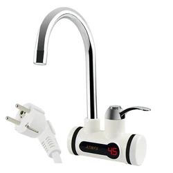 Electric Kitchen Instant Hot Water Tap - Tankless Water Heater Faucet (Digital lateral big)