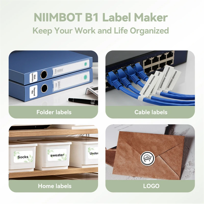 NIIMBOT B3S B1 Barcode Label Printer Wireless Thermal Sticker Maker Pocket  Label Maker for Clothing Jewelry Mailing Commercia - AliExpress