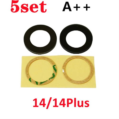 5-Pack Premium Rear Camera Glass Lens Covers