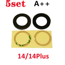 5 - Pack Premium Rear Camera Glass Lens Covers (5x 14 14Plus)