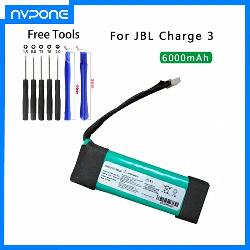 Charge3 Con Strumento A Discesa Per Jbl Charge 3 Charge3 Batteria 3.7V 6000Mah Batteria Bateria Gsp1029102A Per Jbl Speaker Charge 3