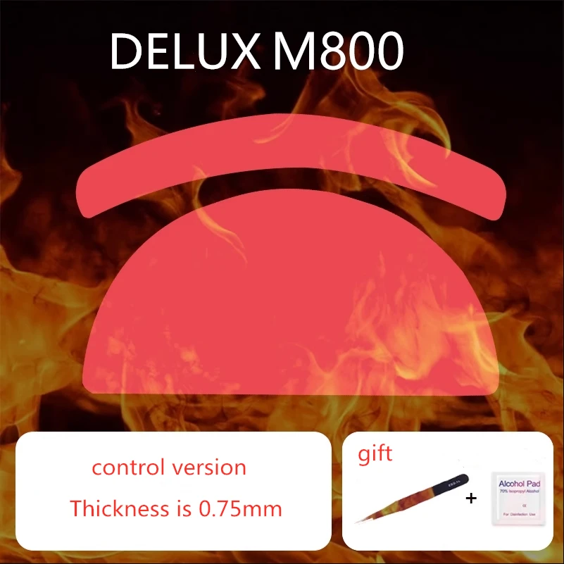 Conjunto ou Conjuntos de Patins para Delux M800 Pro Controle Velocidade Mouse Pés Versão Gelo Espessura 0.75 mm Ratos Desliza 1 - Imagem 2