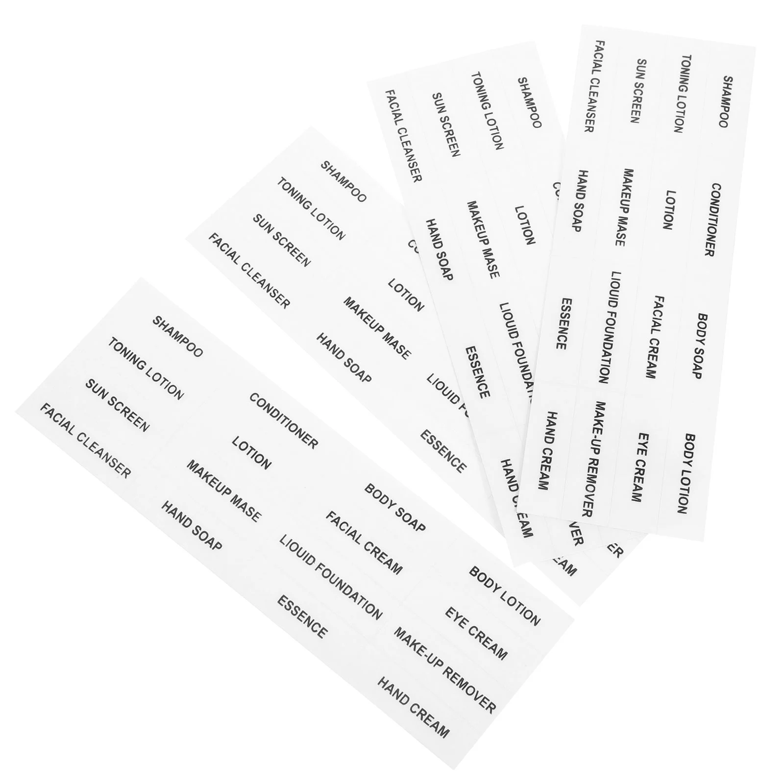 

10 Pcs Label Stickers Shampoo Bottle Cosmetics Classification Pvc Self-adhesive Waterproof