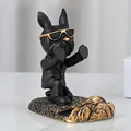 Black pusing dog